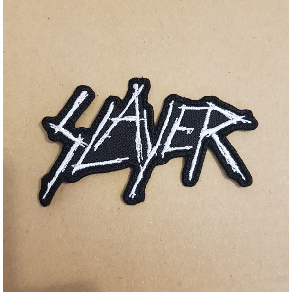 SLAYER EMBROIDERED LOGO PATCH (White)