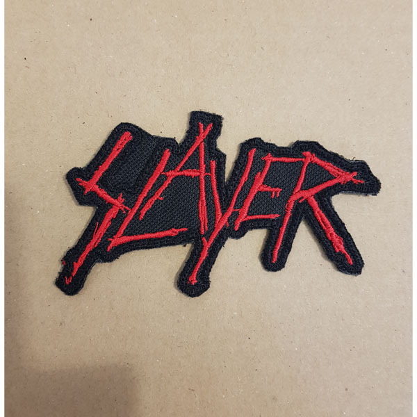 SLAYER EMBROIDERED LOGO PATCH (Red)