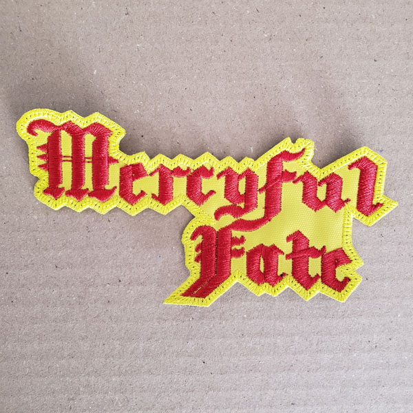 MERCYFUL FATE EMBROIDERED LOGO PATCH (Red/Yellow)