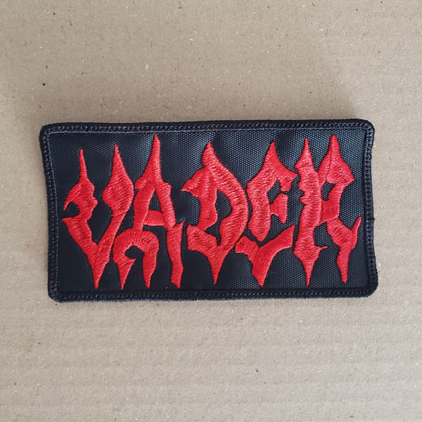 VADER EMBROIDERED LOGO PATCH (Square/Red)