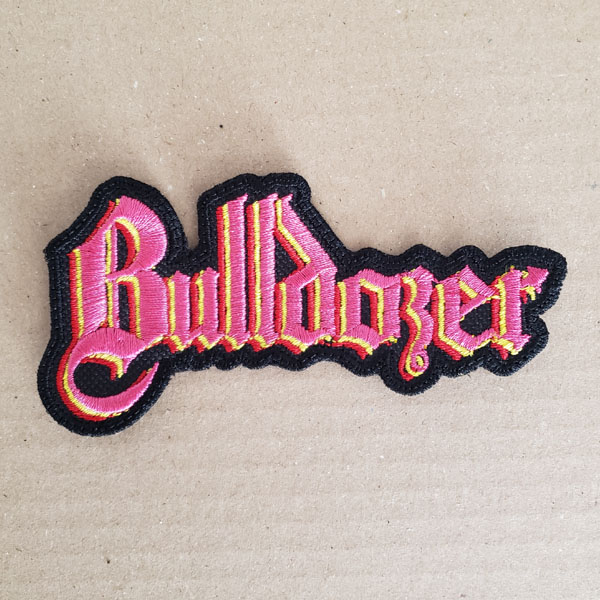 BULLDOZER EMBROIDERED LOGO PATCH (Red/Yellow/Pink)