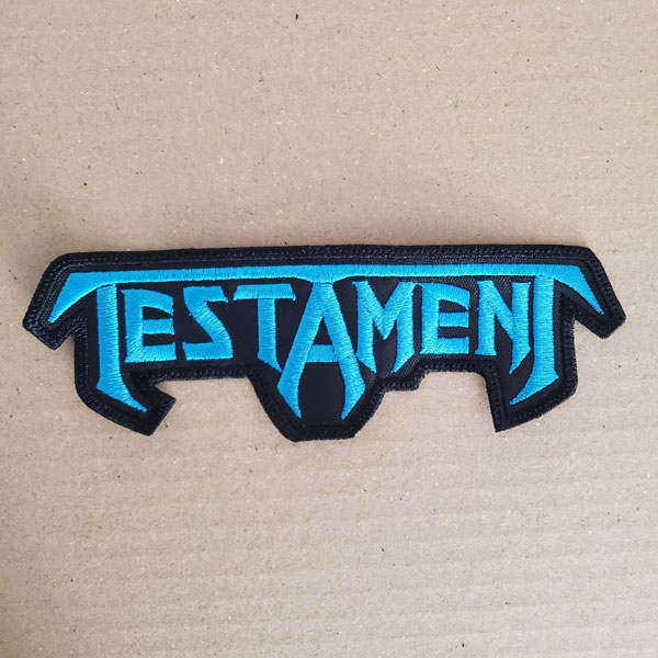 TESTAMENT EMBROIDERED LOGO PATCH (Blue)