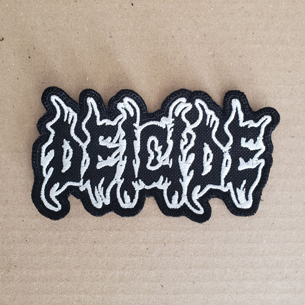 DEICIDE EMBROIDERED LOGO PATCH (White)
