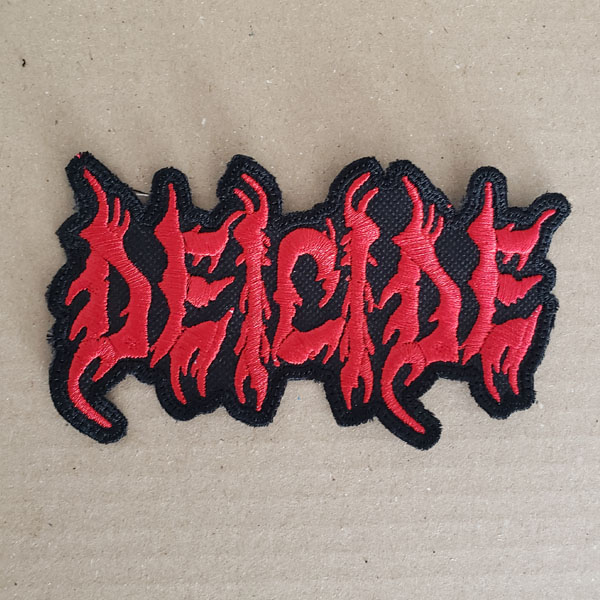 DEICIDE EMBROIDERED LOGO PATCH (Red)