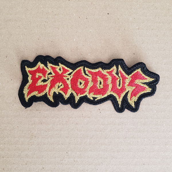 EXODUS EMBROIDERED LOGO PATCH (Red/Gold)