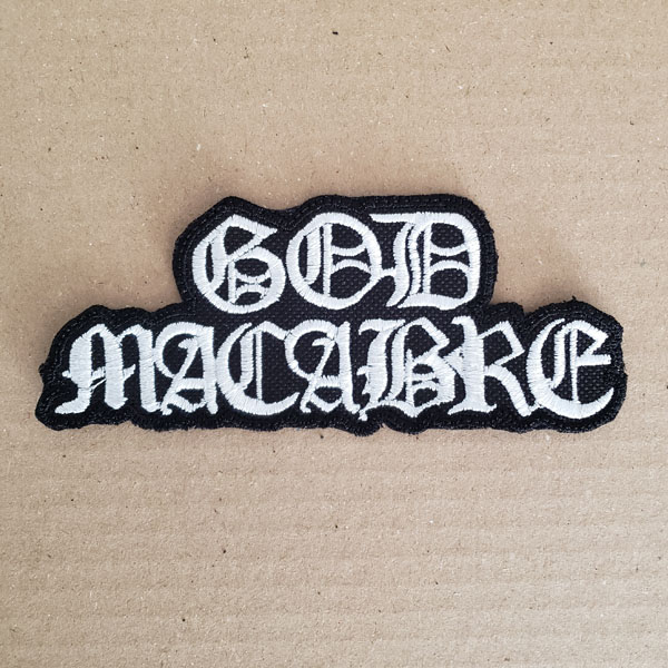 GOD MACABRE EMBROIDERED LOGO PATCH