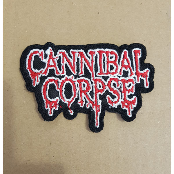 CANNIBAL CORPSE EMBROIDERED LOGO PATCH (Red/White)