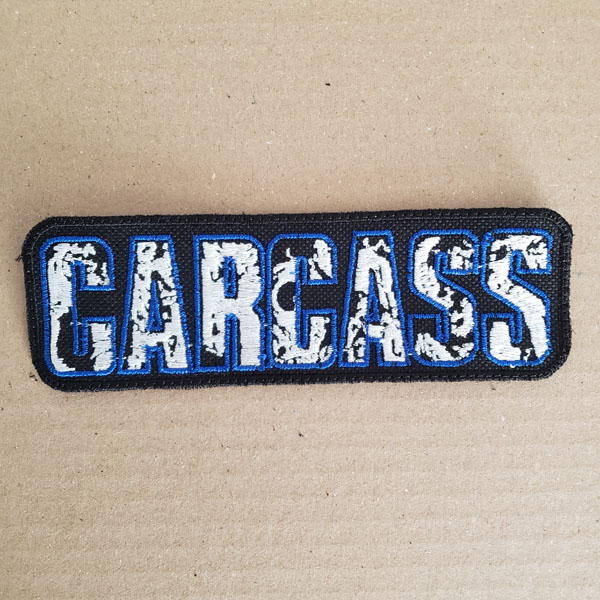 CARCASS EMBROIDERED LOGO PATCH (White/Blue)