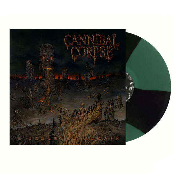 CANNIBAL CORPSE - A SKELETAL DOMAIN (Green/Black Bi-Color) LP