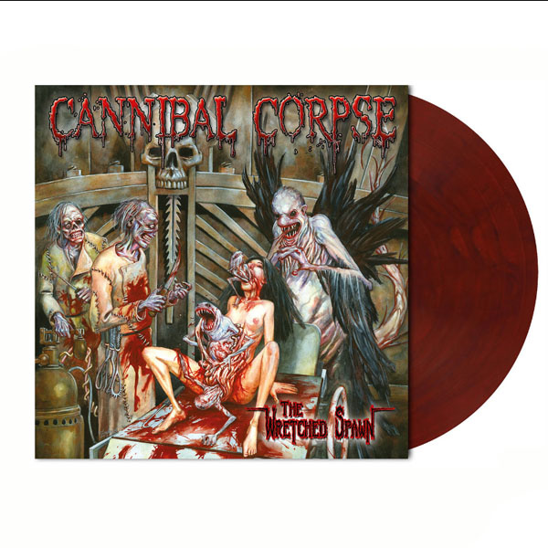 CANNIBAL CORPSE - THE WRETCHED SPAWN (Red Clear w/ Blue Marbled) LP