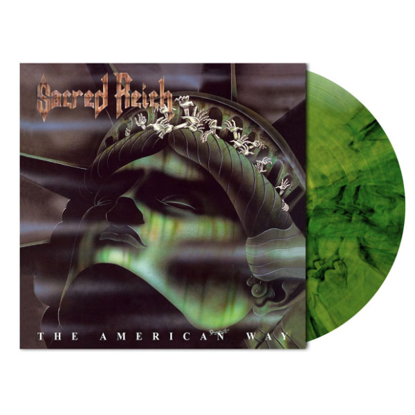 SACRED REICH - THE AMERICAN WAY (Green Camouflage Marbled) LP