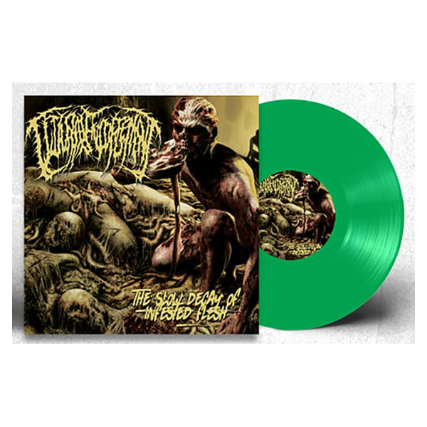 GUTTURAL ENGORGEMENT - THE SLOW DECAY OF INFESTED FLESH (Green) LP