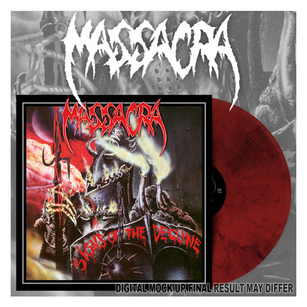 MASSACRA - SIGNS OF THE DECLINE (Red w/ Black Marble) LP