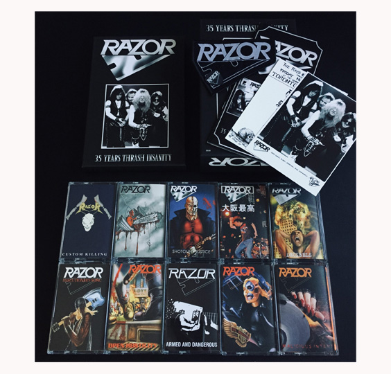 RAZOR - 35 YEARS THRASH INSANITY CASSETTE (Box Set)