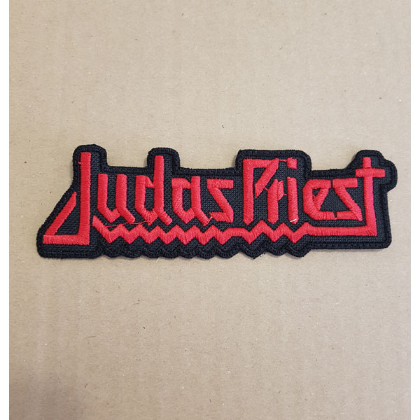 JUDAS PRIEST EMBROIDERED LOGO PATCH (Red) 