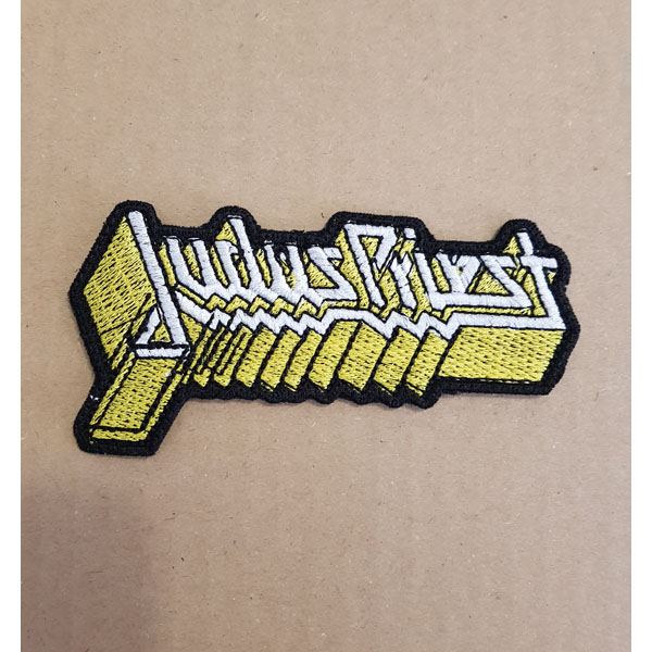 JUDAS PRIEST EMBROIDERED LOGO PATCH (Yellow) 