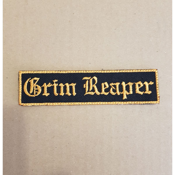 GRIM REAPER EMBROIDERED LOGO PATCH (Yellow)