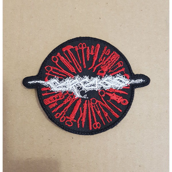 CARCASS EMBROIDERED LOGO PATCH (Surgery Steel)