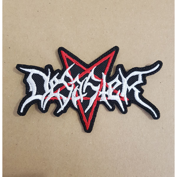 DESASTER EMBROIDERED LOGO PATCH (Red/White)