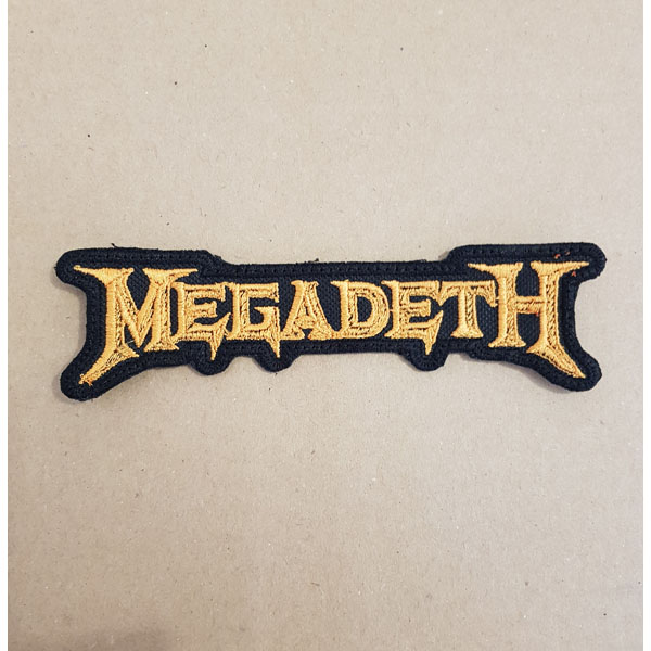 MEGADETH EMBROIDERED LOGO PATCH (Orange)