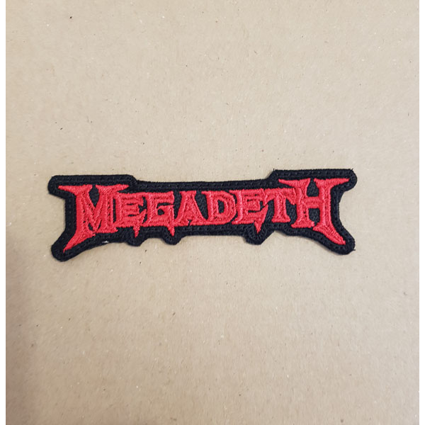 MEGADETH EMBROIDERED LOGO PATCH (Red)