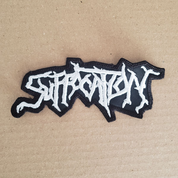 SUFFOCATION EMBROIDERED LOGO PATCH (White)