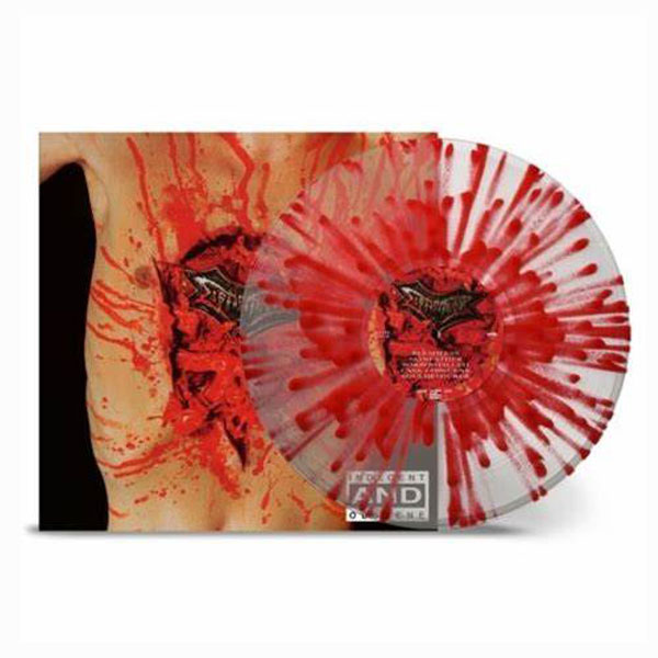 DISMEMBER - INDECENT AND OBSCENE (Clear w/ Red Splatter) LP