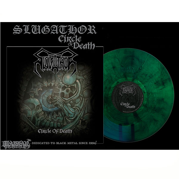 SLUGATHOR - CIRCLE OF DEATH (Green/Black Galaxy) LP