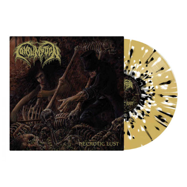 CONSUMPTION - NECROTIC LUST (Black/White Splatter) LP