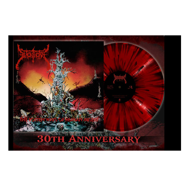 BLACKTHORN - THE ROTTEN WAYS OF HUMAN MISERY (Red/Black Splatter) LP