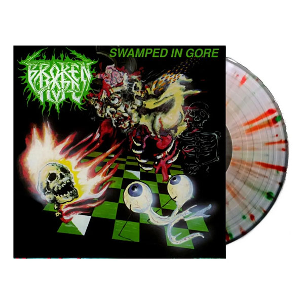 BROKEN HOPE - SWAMPED IN GORE (Clear/Green/Red Splatter) LP