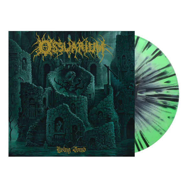 OSSUARIUM - LIVING TOMB (2020 Olive Green Splatter) LP