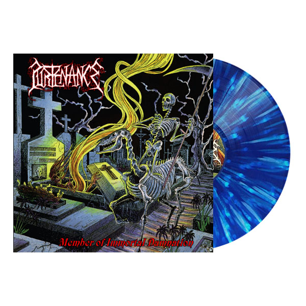 PURTENANCE - MEMBER OF IMMORTAL DAMNATION (2021 Blue Splatter Edition) LP