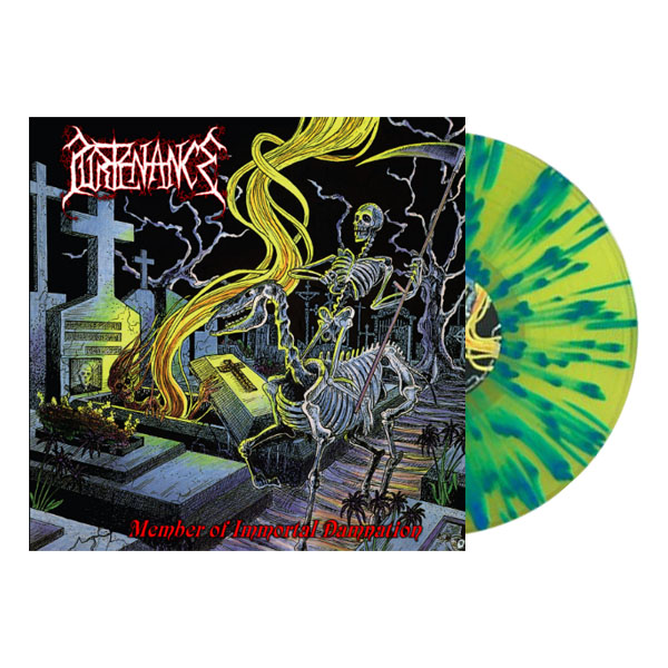 PURTENANCE - MEMBER OF IMMORTAL DAMNATION (2021 Yellow Splatter) LP