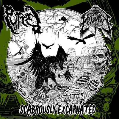 PUTRED / ERUPTIVE - SCABROUSLY EXCARNATED SPLIT CD