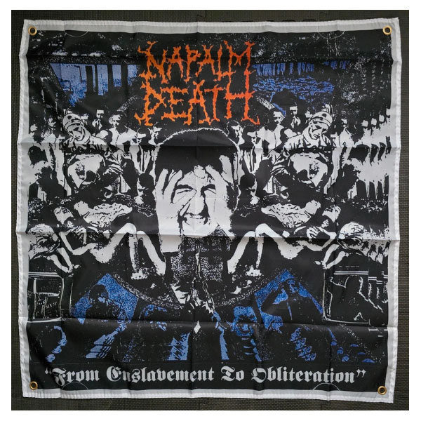 NAPALM DEATH - FROM ENSLAVEMENT TO OBLITERATION FLAG