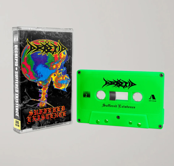 DECREPID - SUFFERED EXISTENCE CASSETTE (Green Shell)