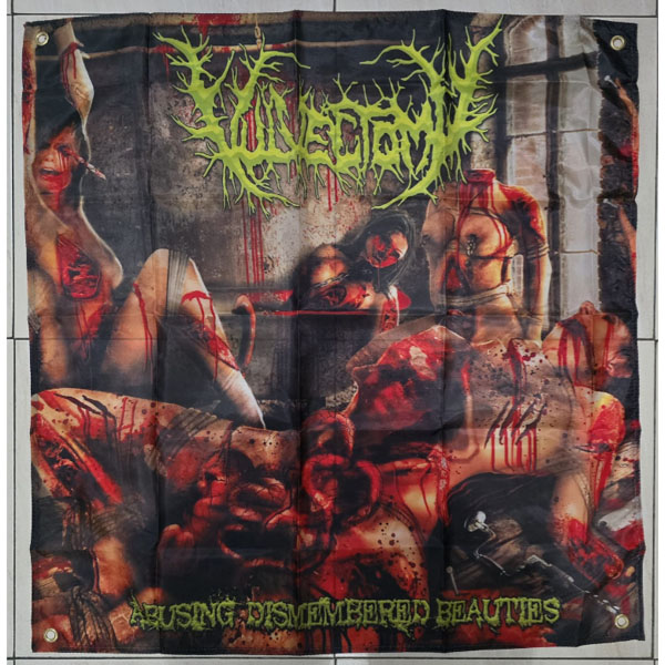 VULVECTOMY - ABUSING DISMEMBERED BEAUTIES FLAG